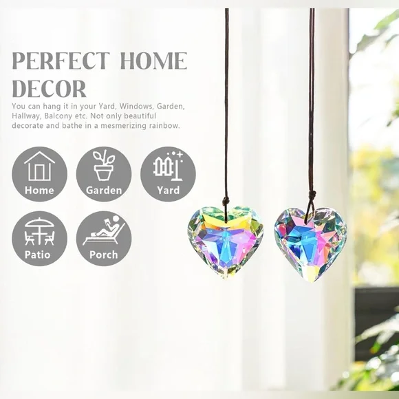 Crystal Heart Sun Catchers - Picture 4 of 5